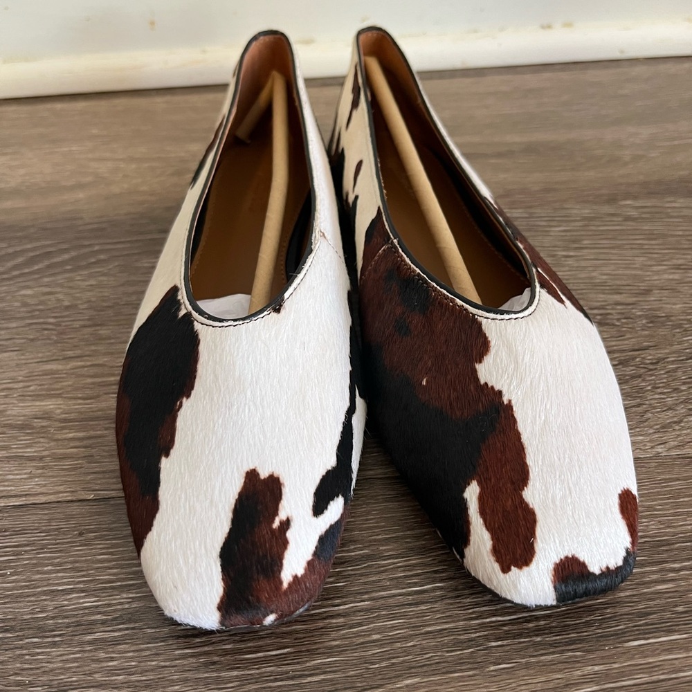 Madewell The Mylie Ballet Flat in Dark Carob Multi Calf Hair NWOB - Picture 6 of 13